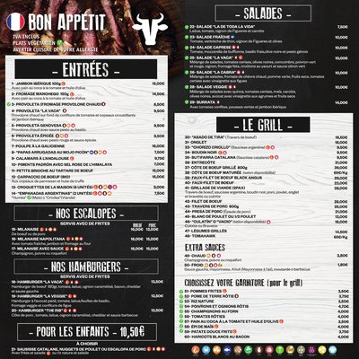 French Menu